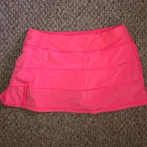 Bright Pink Lululemon Tennis Skirt